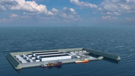 Дания построит остров в Северном море, чтобы перестать жечь нефть и газ