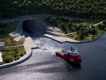 Норвегия начала строительство первого в мире тоннеля для крупных кораблей