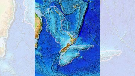 Геологи составили карту седьмого континента, 94% поверхности которого скрыто под водой
