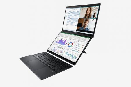 Представлен ноутбук с двумя экранами