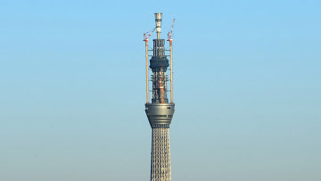 Строящееся в Токио Небесное дерево стало самой высокой телебашней