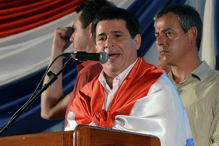 Орасио Картес официально объявлен избранным президентом Парагвая