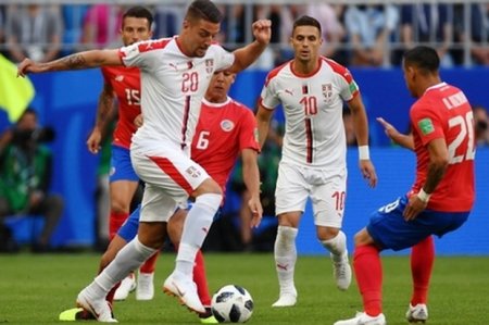 ЧМ-2018: Сборная Сербии стартовала с победы над Коста-Рикой