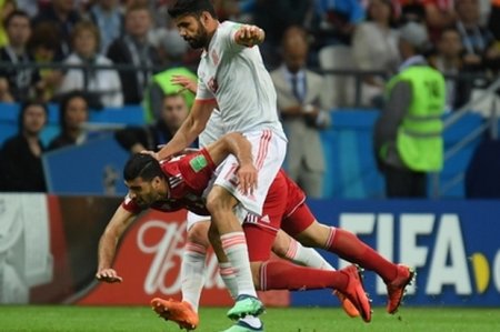 Сборная Испании одержала победу над командой Ирана в матче ЧМ-2018