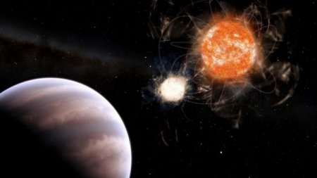 В «полумертвой» двойной системе нашлась планета в 13 раз больше Юпитера