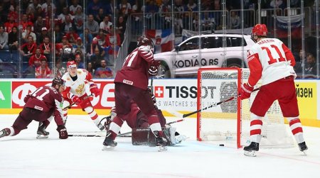 Россия обыграла Латвию, США разгромили Данию на ЧМ по хоккею