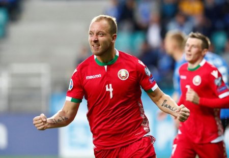 Белорусы за минуту до конца матча вырвали победу у эстонцев в квалификации ЧЕ