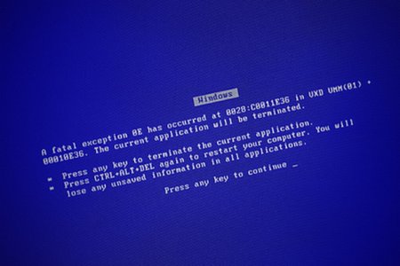 Обновление Windows привело к «синему экрану смерти»