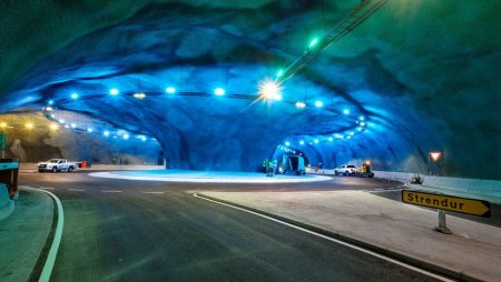 На Фарерах построили первый в мире тоннель с автомобильной развязкой на дне океана