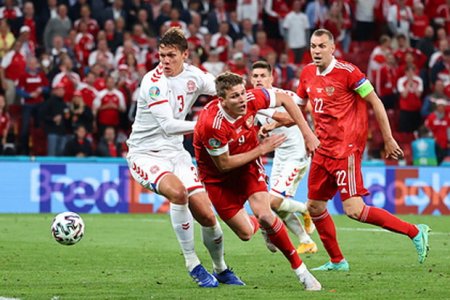 Сборная России проиграла Дании и вылетела с чемпионата Европы