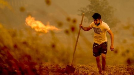 В Турции бушуют лесные пожары, часть туристов эвакуировали