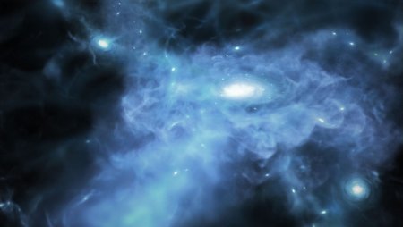 Астрономы впервые разглядели рождение древнейших галактик Вселенной