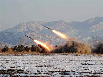 Северная Корея провела испытательный запуск двух ракет