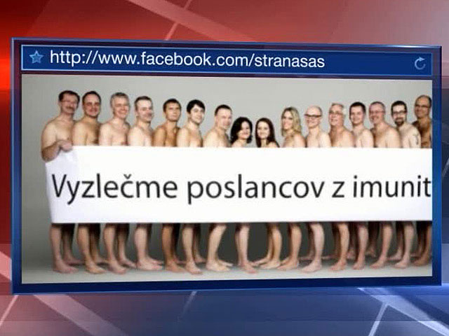 Члены парламента Словакии снялись голыми,  борясь против  депутатской неприкосновенности