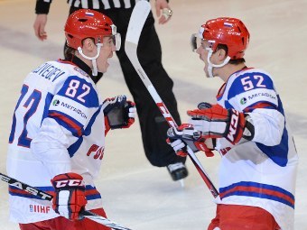 Сборная России по хоккею выиграла четвертый матч на ЧМ-2012