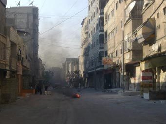 В Дамаске начались бои с применением бронетехники