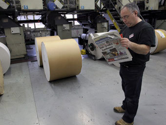 Франция осталась без газет из-за забастовки в типографиях