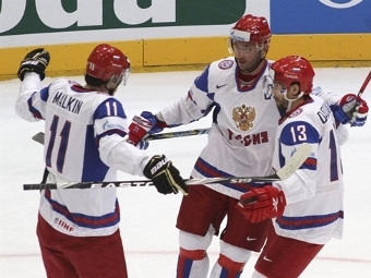Сборная Россия разгромила Данию на чемпионате мира по хоккею