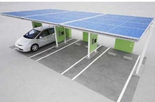 Первая в Беларуси автозаправка на солнечных батареях появилась в Гомеле
