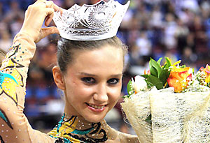 Любовь Черкашина трижды поднималась на пьедестал этапа Кубка мира по художественной гимнастике в Греции