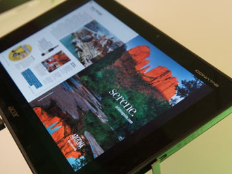 Acer представила планшет с Full HD экраном