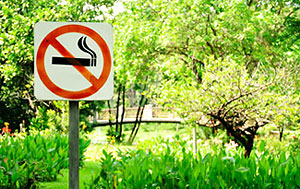 Девять районов Гродненской области ввели запрет на курение в парках и скверах