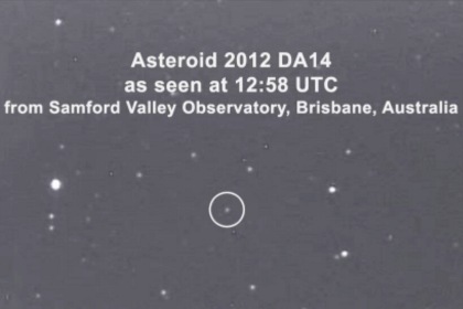 Астероид 2012 DA14 пролетел мимо Земли