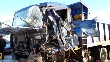 В Минске столкнулись два грузовика