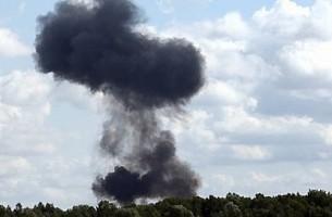 В Гродненской области разбился военный самолет Су-25