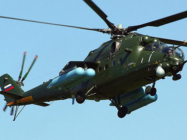 На границе Чечни и Дагестана военный вертолет Ми-35 столкнулся с горой