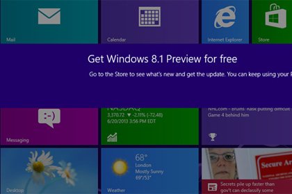 Вышла бета-версия Windows 8.1