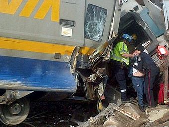 В Канаде сошел с рельсов поезд, есть погибшие