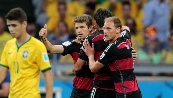 Германия разгромила со счетом 7:1 хозяев чемпионата мира по футболу (Фото,видео)
