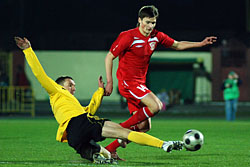 Футболисты Витебска и БАТЭ лидируют на чемпионате Беларуси