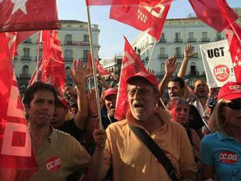 В Испании началась первая за два года всеобщая забастовка