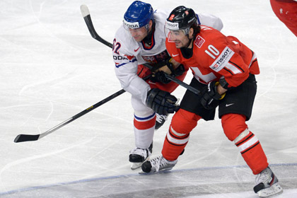 Швейцария обыграла Чехию на чемпионате мира по хоккею