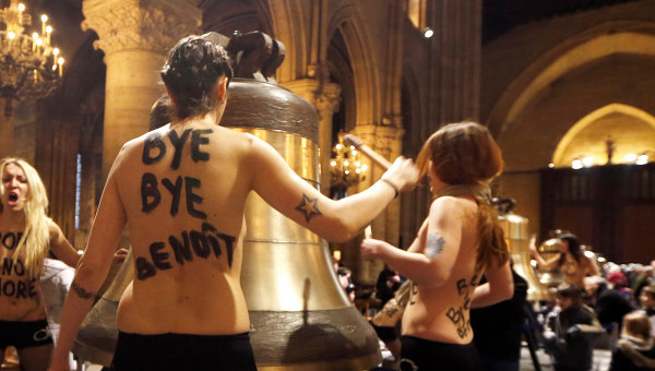 Уголовное дело возбуждено во Франции в отношении активисток Femen