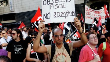 Безработные Испании протестуют против политики правительства