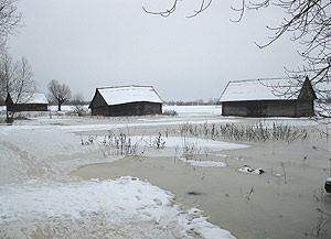 Зимний паводок в Беларуси привел к подтоплению более 200 подворий